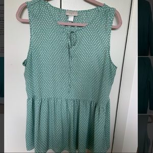 LOFT Peplum Blouse L